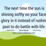 glory in the sun quote