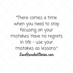 stop focusing on mistakes quote